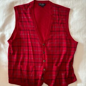 Brooks Brothers SaxXon Wool Sweater Vest XXL